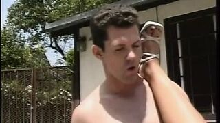 Big dick stud gives blond babe with round ass deep anal drilling - 1 image