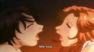 Two Horny Girls Love Threesome (Uncensored Hentai)