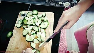 Sexy mature stepmom cooking - 12 image