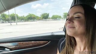 Sexy Latina MILF Gets Horny in Car Ride and Fucks in Back Seat - Havana Bleu -