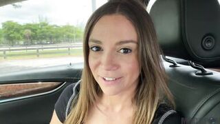 Sexy Latina MILF Gets Horny in Car Ride and Fucks in Back Seat - Havana Bleu -