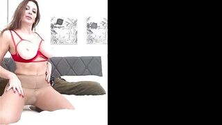 Cell Phone Video Of Big Tittied Milf Getting Fucked In Her Sheer Pantyhose