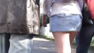 Busty German blonde gets fucked by two hard cocks