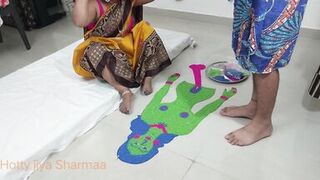 XXX Indian Step sister get ready for fuck with step brother in diwali celebration - 2 image