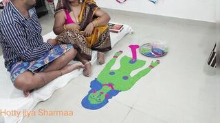 XXX Indian Step sister get ready for fuck with step brother in diwali celebration - 3 image