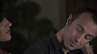 Horny mom is ready to fuck with   son in the dark night