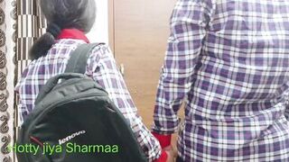 latest 2022 Halloween fuck With college girl and college boy hard sex in ghost room