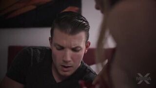 Hot milf mom seduced her stepson in the night