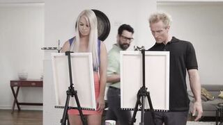 Milfed - Art Class Ends Up With A Wild Threesome For Lucky Girls London River & Kayley Gunner