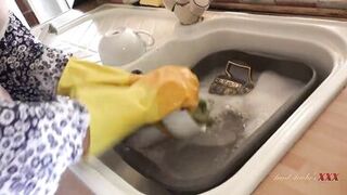 AuntJudysXXX - 58yo Busty Mature Housewife Molly Sucks your Cock in the Kitchen (POV)