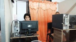 1 part While I'm washing my motorcycle my stepmom comes to flirt with me so I can fuck her