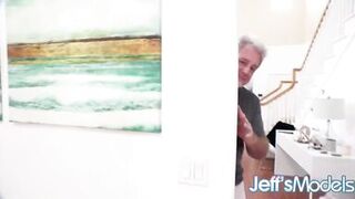 Masseur Feasts His Eyes on Naked BBW Eliza Allure as She Masturbates