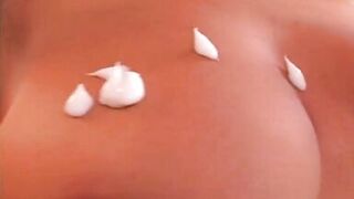 Laura Lyons's gigantic F-cup tits shake and jiggle a lot as the guys fuck her