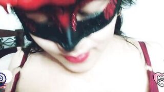 Stepmom touches her big boobs. Who wants to give her cum?