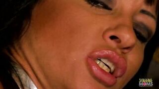 Cuffed to a carriage the dude gets to bang a super tight big boobs milf