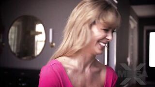 Two inexperienced mom giving beautiful massage to   son