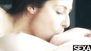 Hot sexy lesbians lick each other's pussy to multiple orgasms