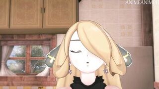 Cynthia Rewards You for Winning the Pokemon League - Anime Hentai 3d Uncensored