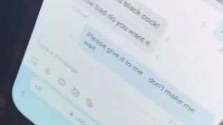 Sexting with my fans while playing with my huge natural tits and then he cums on my boobs!