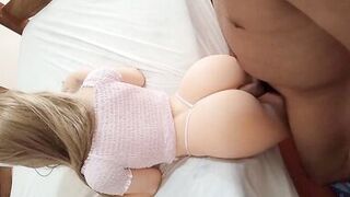 Colombian girl with a nice ass agrees to fuck on the edge of the bed