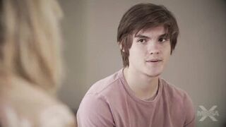 Big tits stepmom seduced stepson and fucked hard