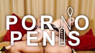 Ehemann erwischt junge blonde Big Tit Frau, die einen Cumshot bekommt!