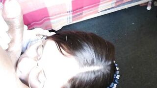 Schoolgirl secretly sucks her best friend Hector's penis