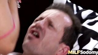 Slutty MILF Jenna Lovely Keeps Riding till He Cums Inside Her Asshole