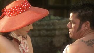 Big boobs redhead endures rough sex