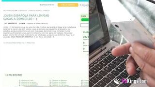 Amazing And Busty Cleaning Lady Seduces Her Boss When She Thinks No One Is Watching