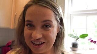 AuntJudysXXX - Fucking your Busty Stepmom Olga in the Kitchen (POV Experience)