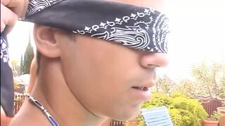 Married milf fucks the housekeeper when he was cleaning the pool