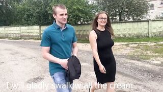 casual meeting on the street, ended with cum in pussy MILF - 3 image