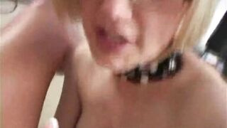 Blonde In Glasses Gives Handjob - 11 image