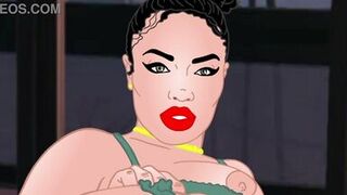 Destiny shows her thick curvy body, Amanda bounces her big tits, Goth Egg's petite sexy frame is insane and nixxy's ass is so soft - 10 image