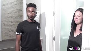 Not repressed anymore: Nuria's back to finally taste HER FIRST BLACK COCK! - 3 image