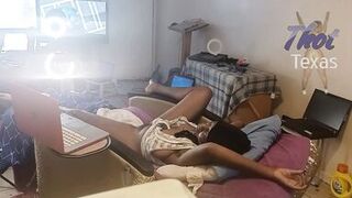 Thot in Texas - Homemade African American Going Crazy Home Alone Part 2