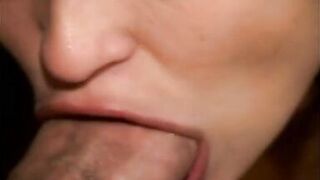 Slut with big boobs causes the cumshot of the stuck cock