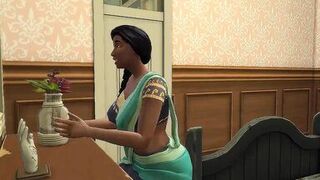 Part 2 - Desi Saree widow aunty Shweta - Wicked Whims