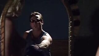 Two blonde lesbian milfs meet at the bar to masturbate