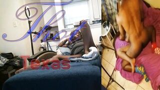 Thot in Texas - Legs Wide Open Hairy Pussy Fuck