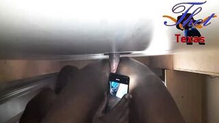 Thot in Texas - Gloryhole Real Amateur BBC Fucking my Wife Hairy Ebony Pussy