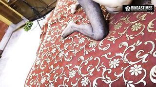 Desi chocolaty Bhabhi Fucks again with Chocolate with Two Boys ( Hindi Audio ) - 12 image