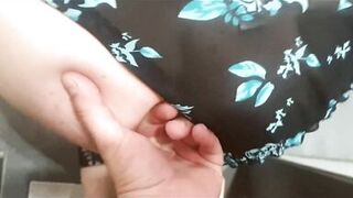 STEPMOM stuck in washing machine, fucked with beer bottle, fingered, fucked and finished in mouth.