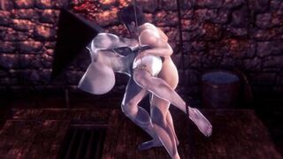 Pyramid Head Woman gets Fucked Hard | Silent Hill Hentai Parody