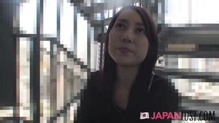 Slender Japanese MILF Comes Hungry For POV Creampie