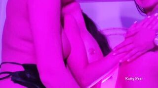 Three hot lesbian play with each other and lick wet pussy. Foxy Elise , Katty West and Wife Karolina Bitch - 9 image