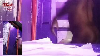 Thot in Texas - Ebony Pussy Fucked in booth Backroom