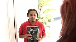 Crystal White Busty Red Hair Gives Deep Blowjob And Fucks - 1 image