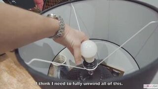 Sexy MILF with big natural tits rides dick